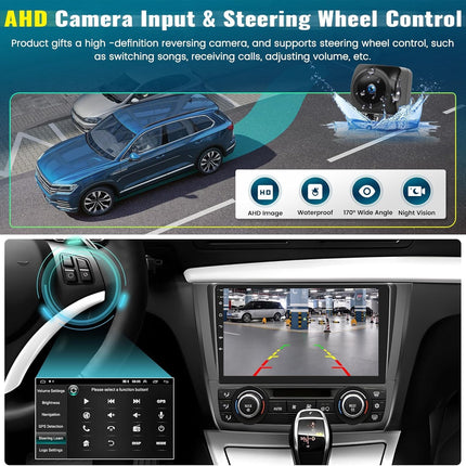 2G+64G Android 13 autoraadio BMW 1. seeria E81 E82 E87 E88 2008-2012 jaoks koos juhtmevaba Carplay, Android Auto, 9-tollise ekraaniga, Mirror Link GPS, Bluetooth HiFi WiFi, FM SWC+tagurduskaamera