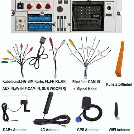 MIC AV8V7-L2 Android 14 autoraadio navigatsioonisüsteemiga: MediaTek MT6765V 4G+64G; 8-tolline QLED-ekraan; 4G SIM, Carplay, Android Auto, DAB+, Bluetooth 5, WiFi, GPS: Asendaja VW Golf T5 Touran Passat RNS RCD, Skoda, SEAT mudelitele