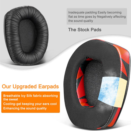 SOULWIT jahutusgeeliga vahetuskõrvapadjad Sennheiser RS165/RS175/RS185/RS195 (RS 165 175 185 195 RF) jaoks, vahetuspadjad HDR165/HDR175/HDR185/HDR195 (HDR 195RF) juhtmevabadele kõrvaklappidele