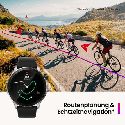 Amazfit GTR 4 46mm Smartwatch with Bluetooth Calling and Music Storage, 1.43" AMOLED Display, 150 Sports Modes, Alexa, 14-Day Battery Life, Precise GPS Tracking for Men and Women