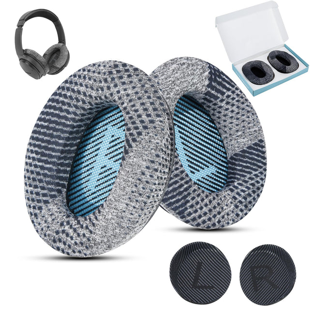 Jahutusgeel QuietComfort 35 / QC35 ii vahetuskõrvapadjad Bose kõrvaklappidele, ühilduvad Bose QC25 QC2 QC15 / Around-Ear 2 AE2i AE2w / SoundTrue ja SoundLink seeriaga, sinised ja mustad