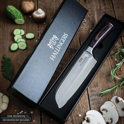 Hallingersi vürtside advendikalender ja premium-santoku - vürtside advendikalender, 24 vürtsi ja premium-noa komplekt (komplekt) - emadepäeva- ja isadepäevakingitused | New Home Hanukkah Friends