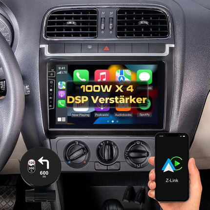 DYNAVIN Android autoraadio ja navigatsioonisüsteem VW Polo 2009-2014 jaoks, 9-tolline originaalraadio juhtmevaba Carplay ja Android Autoga | Head-up ekraan | Sisaldab DAB+: D9-69L Premium Flex