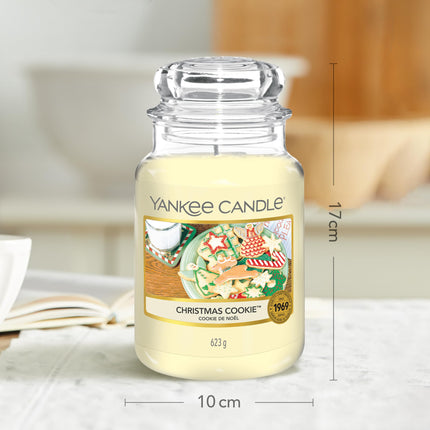 Yankee Candle lõhnaküünal purgis (suur) | Jõuluküpsis | Küünal, mille põlemisaeg on kuni 150 tundi | Ideaalsed kingitused naistele