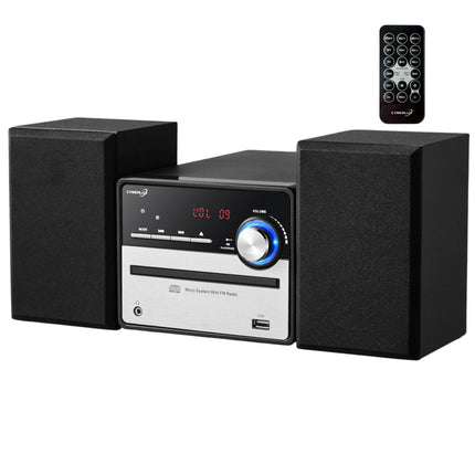 Retro HiFi music system | Stereo system | Compact system | USB | Line out | CD/MP3 | FM radio | 30 memory locations | LED display | Mini HiFi system | Stereo system with speakers |
