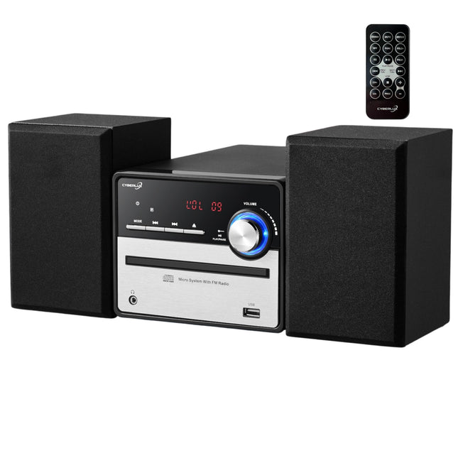 Retro HiFi muusikasüsteem | Stereosüsteem | Kompaktne süsteem | USB | Liiniväljund | CD/MP3 | FM-raadio | 30 mälukohta | LED-ekraan | Mini HiFi süsteem | Stereosüsteem kõlaritega |