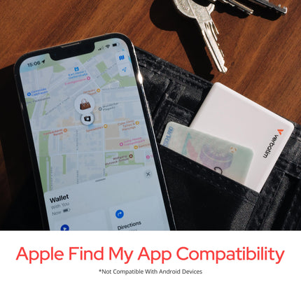 Verbatim My Finder kaartide komplekt (2 tk), õhuke rahakoti jälgimiskaart, laetav Bluetooth-esemete leidja rahakottidele, passidele jne, ühildub Apple'i "Find My?" funktsiooniga.