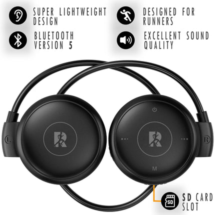 Runar - Jooksjate disainitud spordikõrvaklapid - Juhtmevabad Bluetooth V5.0, Kõrvakonksuga kõrvaklapid, Ideaalsed Sportimiseks, Sörkjooksuks, Jõusaali Treeninguks, Maratoniks, Sportkõrvaklapid Jooksmiseks