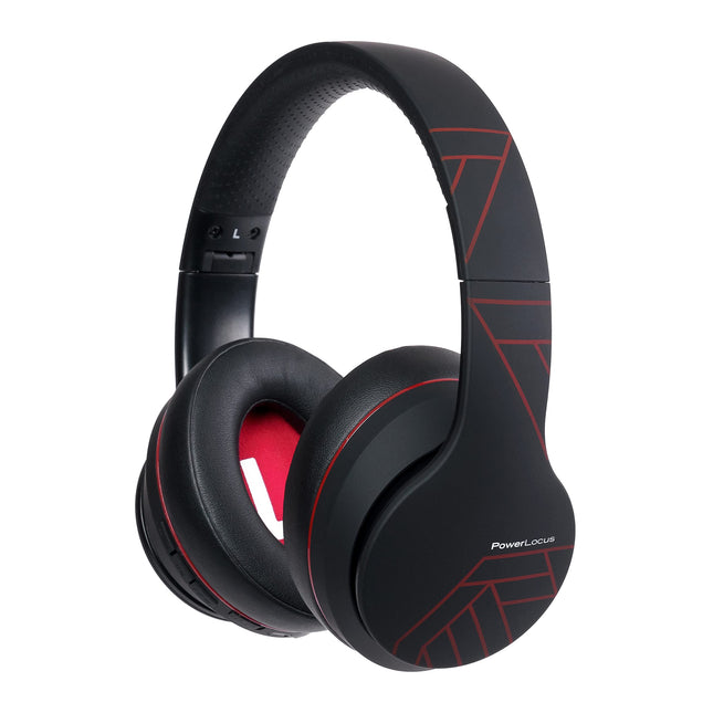 PowerLocus P6 Bluetooth kõrvaklapid, juhtmevabad kõrvaklapid superbassiga, 40-tunnine mänguaeg, mikrofon, häälassistent, passiivne mürasummutus iPhone'ile, Samsungile, iPadile, arvutile, sülearvutile, telerile (punane)