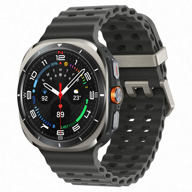 Samsung Galaxy Watch Ultra Smartwatch, Fitness Watch, Fitness Tracker and Activity Tracker, 47 mm, LTE, Titanium Silver, Includes 36-Month Manufacturer's Warranty