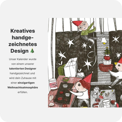 Vilgaini pähklivõitopside advendikalender ORGANIC ⁠–⁠ 24 pehme täidisega šokolaaditopsi, vegan suupisted mahepõllumajanduslikest koostisosadest, piiratud jõuluväljaanne