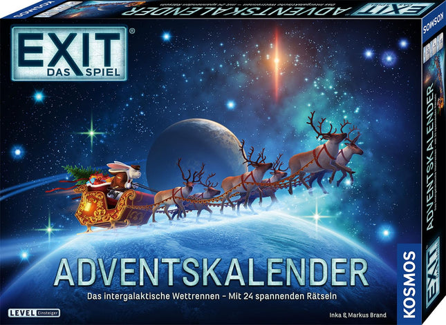 KOSMOS 684488 EXIT - Mäng - Advendikalender 2024: Galaktikatevaheline võidusõit 24 põneva mõistatusega alates 10. eluaastast, põgenemistuba enne jõule