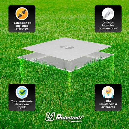 Inspection Chute Control Waterproof electrical floor box gray square with blind cover inlet manhole sewer shaft yard drain