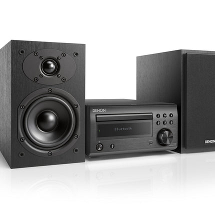 Denon D-M41DAB kompaktne HiFi-süsteem CD, Bluetoothi, FM/DAB+ tuuneri ja 2x 30W väljundvõimsusega - hõbedane/must