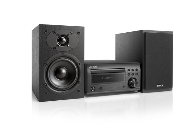 Denon D-M41DAB kompaktne HiFi-süsteem CD, Bluetoothi, FM/DAB+ tuuneri ja 2x 30W väljundvõimsusega - hõbedane/must