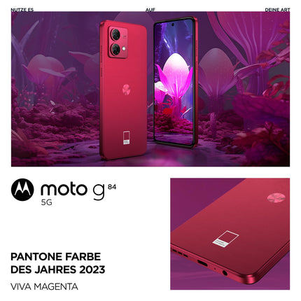Motorola X52347-2 Moto G84 5G, kahekordne, 256GB 8GB RAM, Viva Magenta