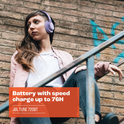 JBL Tune 720 BT juhtmevabad kõrvaklapid – JBL Pure Bass heli, Bluetoothi ​​ja kerge, kokkupandava disainiga – Kuni 76 tundi taasesitust – Must