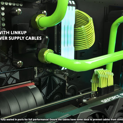 LINKUP - Ultra PCIe 4.0 X16 tõstekaabel [RTX4090 RX6950XT x570 B550 Z690 testitud] varjestatud vertikaalne mänguri PCI Express Gen4 kinnitus | sirge pesa (15 cm) 3.0 Gen3 ja TT ühilduv-