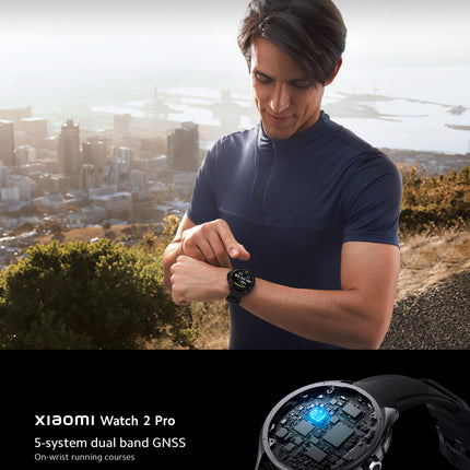 Xiaomi Watch 2 Pro - Bluetooth® hõbedane ümbris pruuni nahkrihmaga