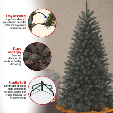 National Tree Company kunstkuusk alusega, North Valley must kuusk – 2,3 m