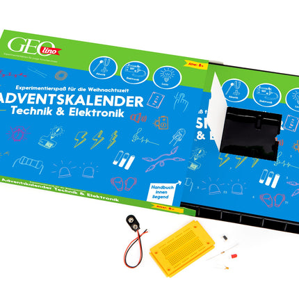 FRANZIS 67171 - GEOlino advendikalender Tehnoloogia ja elektroonika (akustika, elektroonika, valgus), eksperimentaalne lõbu jõuluhooajaks, lastele alates 8. eluaastast