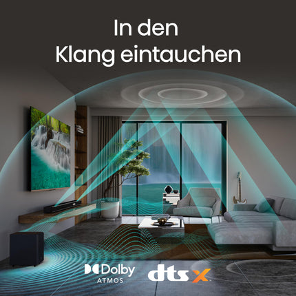 Hisense AX3120G 3.1.2 heliriba juhtmevaba subwooferiga, 360W, Dolby Digital Plus, Dolby Atmos, Bluetooth, HDMI eARC/optiline/AUX/USB, must (2024)