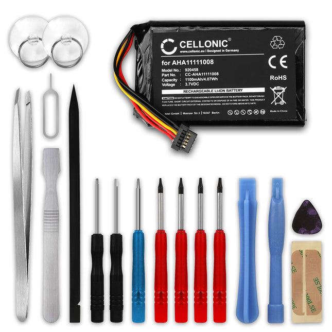 CELLONIC, navigatsiooniaku, ühildub Tomtom Go 5000, Go 6000, Go 6200 seadmetega (1100mAh, 3.7V) + tööriistakomplekt