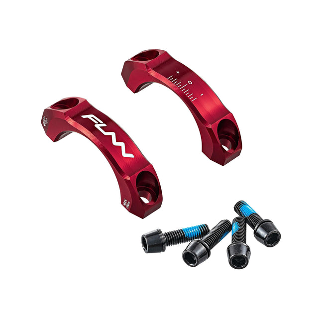 Funn Equalizer esiplaadid 31,8 mm - Esiplaadid sobivad nii 0 mm kui ka 10 mm tõusuga varrele (punane).