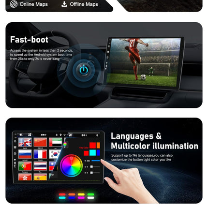 BXLIYER Android 14 IPS autoraadio Ford Focus MK3 (2012-2017) GPS-navigatsiooniga raadio - sisseehitatud CarPlay Android Auto - kaamera + Canbus - 2G+32G - 9,7-tolline 2 DIN-ekraan - DSP DAB roolil juhtimine WiFi Navi