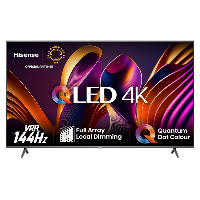 Hisense 65E7NQ Pro 164 cm (65-inch) TV, 4K UHD, QLED, Smart TV, Total HDR, Dolby Vision IQ Atmos, 144 Hz (VRR), HDMI 2.1, Game Mode PRO, Triple Tuner, Alexa Built-In, Dark Gray, [2024]