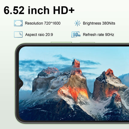 Blackview A52 Pro (12GB+128GB) nutitelefon ilma lepinguta, 5180mAh 90Hz/6.52" HD+ Android 13 mobiiltelefon, soodne, 13MP+5MP kaamera, kaheksatuumaline/sõrmejäljelugeja/3.5mm pesa/GPS/kahe SIM-kaardiga 4G SIM-kaardivabad mobiiltelefonid