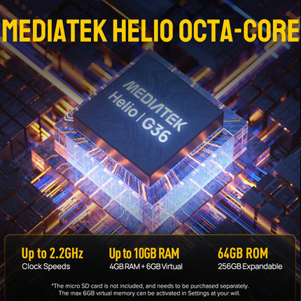 Ulefone Armor X12 Pro õues kasutatav nutitelefon Android 14 kaheksatuumalise 8 GB + 64 GB/SD-256 GB mäluga, IP68 veekindel lepinguta mobiiltelefon, 4G kahe SIM-kaardiga mobiiltelefon 4860mAh akuga, 13 MP + 8 MP, 5 GHz Wi-Fi/NFC/OTG/GPS/must