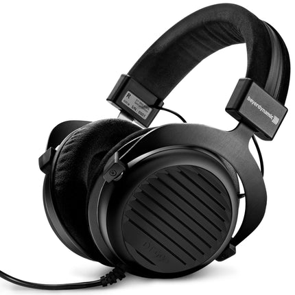beyerdynamic DT 990 mustad eriväljaande 250 oomised kõrvapealsed stereokõrvaklapid. Avatud disainiga, juhtmega, tipptasemel, stereosüsteemidele.