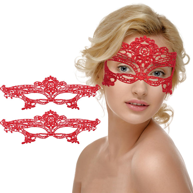 Zercart 2 x pitsmaski naistele, maskiball, peomask, lõpupallimask, karnevalimask, mardi gras mask