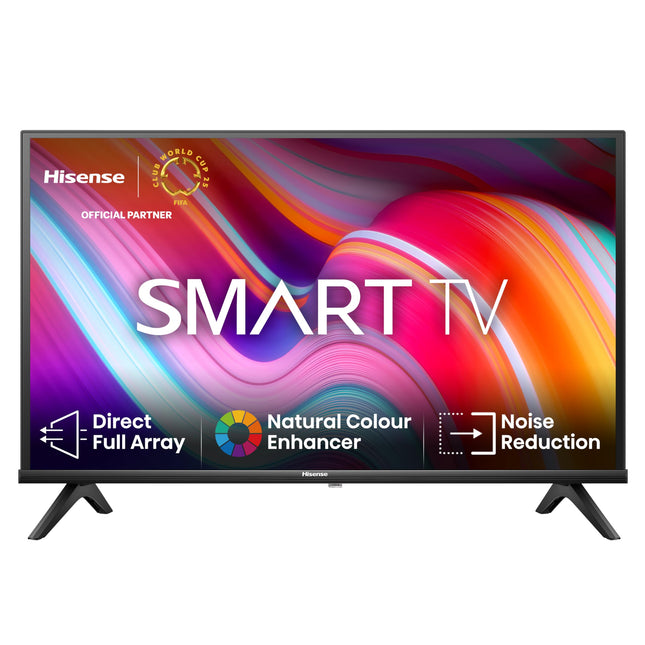 Hisense 40E4KT 101 cm (40 tolli) Full HD nutiteler, kolmekordne tuuner DVB-T2 / T/C / S2 / S, töötab Alexaga, WiFi, mängurežiim, hotellirežiim, must [2023], VIDAA U operatsioonisüsteem