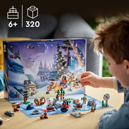 LEGO 75366 Star Wars Advent Calendar 2023, Christmas calendar with 24 gifts, including 9 figures, 10 vehicle toys and 5 mini models, Advent gift for Christmas for children and fans