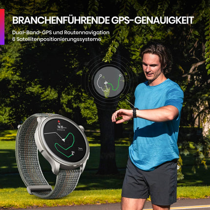 Amazfit Balance 46mm nutikell, kontaktivaba NFC-makse, tehisintellektiga treener, 14-päevane aku tööiga, une ja tervise jälgimine, GPS, 150 spordirežiimi, Bluetooth-kõned Androidile ja iPhone'ile