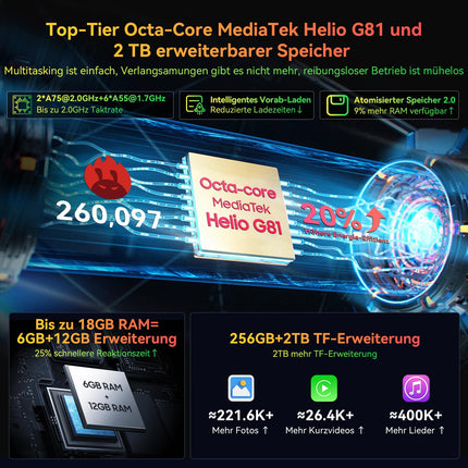 Blackview BV7300 õuenutitelefon Android 14, 15000mAh, 18GB+256GB(2TB), 6.67" 90Hz ekraan, 50MP+32MP õuenutitelefon ilma lepinguta, NFC/öönägemine 20MP/Corning Glass/GPS/kaks 800LM matkavalgustit