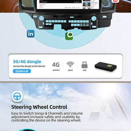 YUNTX [4GB+64GB] Android 14 autoraadio Mitsubishi Lancerile (2008-2016) - [sisseehitatud CarPlay/Android Auto/DSP/GPS] - 10.1" IPS 2.5D kaamera + mikrofon - DAB/peegliühendus/Bluetooth 5.0/360 kaamera/roolijuhtimine