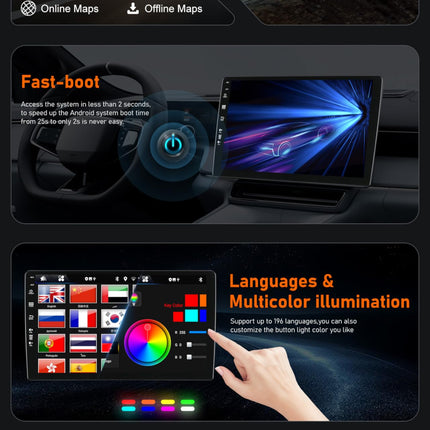 BXLIYER Android 14 autoraadio Citroen Jumpy 3 / Peugeot Expert/Toyota Proace/Opel Vivaro (2016-2021) GPS - juhtmevaba CarPlay Android Auto - 2G+32G - IPS 9-tolline 2 DIN - DAB roolil juhtimine