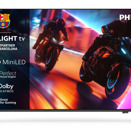 Philips Ambilight 65MLED910 Mini LED 4K nutiteler – 65-tolline ekraan koos P5 Perfect pildimootori Ultra HD, Titan OS, Dolby Visioni ja Dolby Atmos heliga