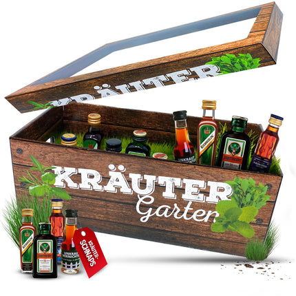 Longfairi meeste ürdiaed | Naljakas alkohoolne kingitus | 8 ürdilikööri meestele ja naistele | Jägermeister, Kümmerling ja palju muud