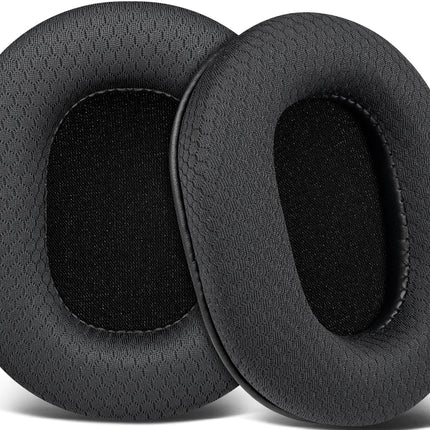 SOULWIT Ear Pads Replacement for Audio Technica ATH M50X M50XBT M50xSTS M50RD M40X M30X M20X MSR7 SX1 Monitor Headphones, Replacement Earpads Cushions with Soft Mesh Fabric