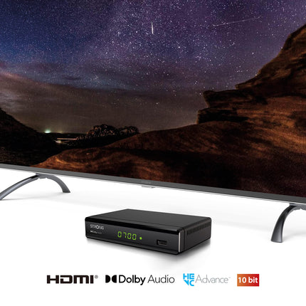 Strong SRT 8119 Terrestrial Digital Decoder DVB-T2 HDMI with Display