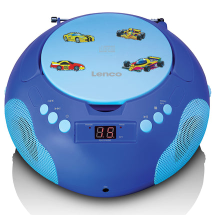 Lenco SCD-620 laste CD-mängija - CD-raadio - mikrofoniga - karaokemängija - lugude mälu - FM-vastuvõtja - 2 x 1 W RMS - AUX-IN - sinine