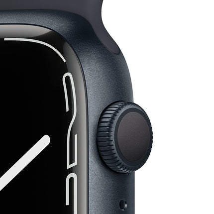 Apple Watch Series 7 (GPS, 45MM) Midnight Aluminum Case with Midnight Sport Band (Refurbished)