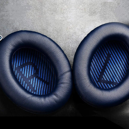 Kõrvapadjad Bose QuietComfort 35 ii jaoks, kvaliteetsed vahetuspadjad Bose QuietComfort 35 QC35 kõrvaklappidele, vahetuskõrvapadjad, mis ühilduvad Bose QuietComfort 35 II QC35 II kõrvaklappidega (kesköösinine)