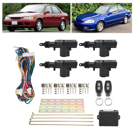Aramoxi kesklukustuskomplekt, puldiga võtmeta sisenemissüsteem 12V LED-ekraaniga ja 2 kontrolleriga (3 tk, populaarne, puldiga ja manuaalne, autodele, veoautodele, mootorratastele)