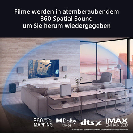 Sony BRAVIA Theatre Quad - Home entertainment system with four wireless speakers, 360 spatial sound mapping, sound field optimization, 3-way speakers, Dolby Atmos/DTS:X