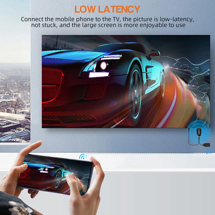 FIYAPOO 4K Miracasti adapter juhtmevaba WiFi-ekraaniadapter, juhtmevaba HDMI-adapter, mis ühildub iPhone'i ja Androidiga telerisse, Netflix, ühildub Android-nutitelefoni, Samsungi, Huawei jms-ga.